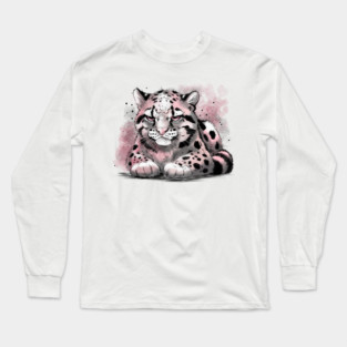 Grumpy Clouded Leopard Long Sleeve T-Shirt