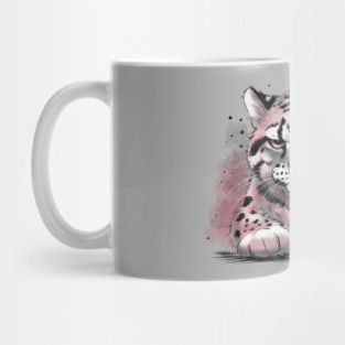 Grumpy Clouded Leopard Mug