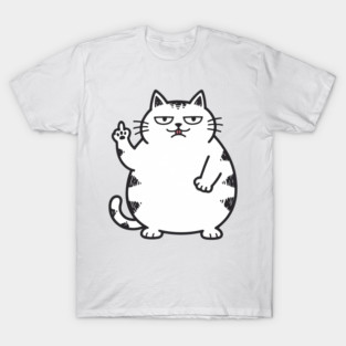 Grumpy Chubby Cat T-Shirt