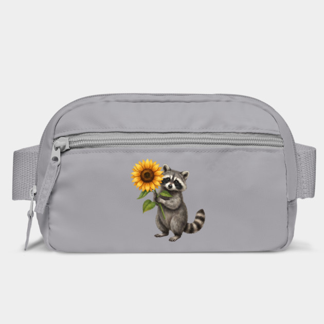 Raccoon Holding Sunflower Wildlife Nature Lover by ArtistTee ⭐⭐⭐⭐⭐