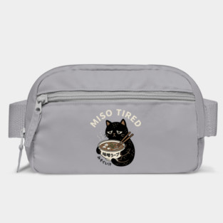 Miso Tired Funny Cat Ramen Pun Bag