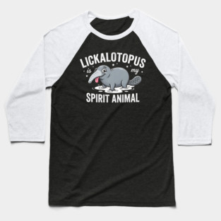 Lickalotopus Is My Spirit Animal Funny Quirky Baseball T-Shirt