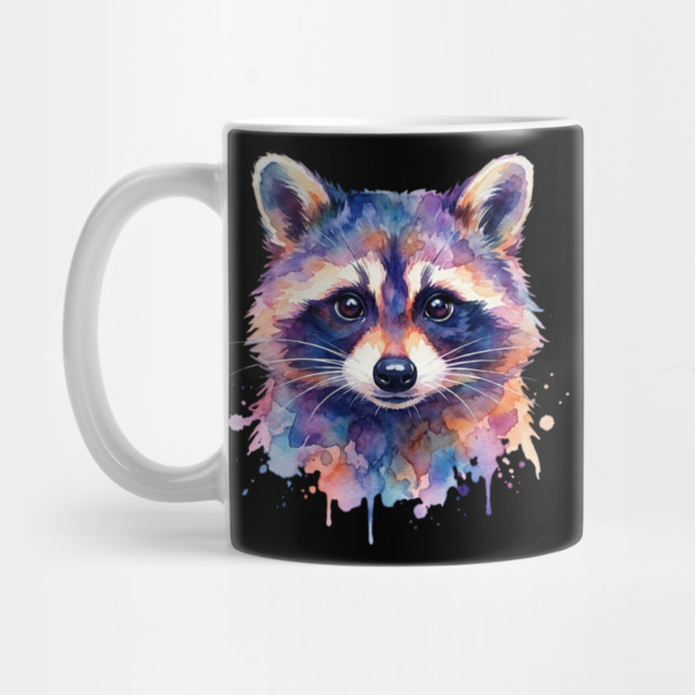 Watercolor Raccoon Painting Animal Lover Gift by ArtistTee ⭐⭐⭐⭐⭐