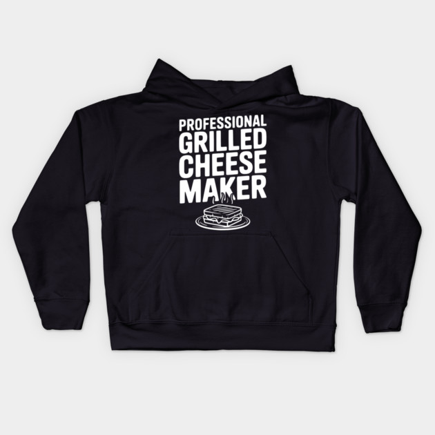 Professional Grilled Cheese Maker Kids Hoodie by Frank Ring