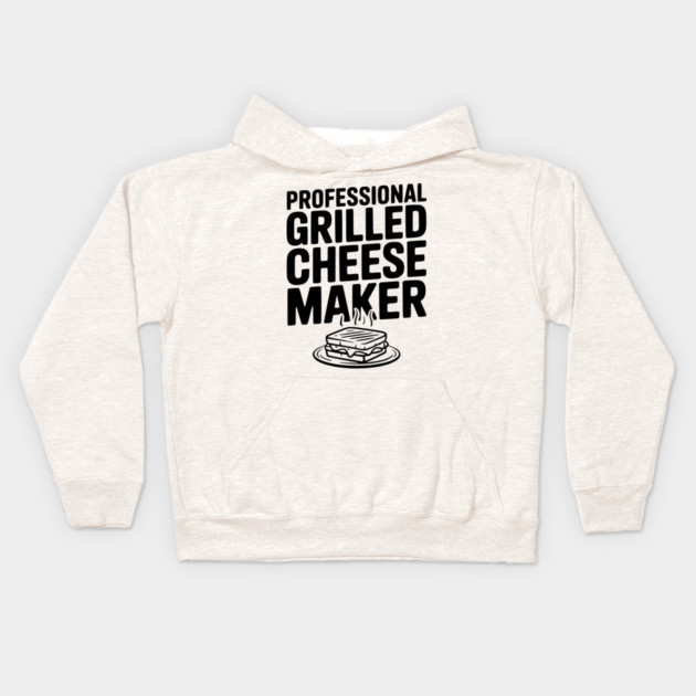 Professional Grilled Cheese Maker Kids Hoodie by Frank Ring
