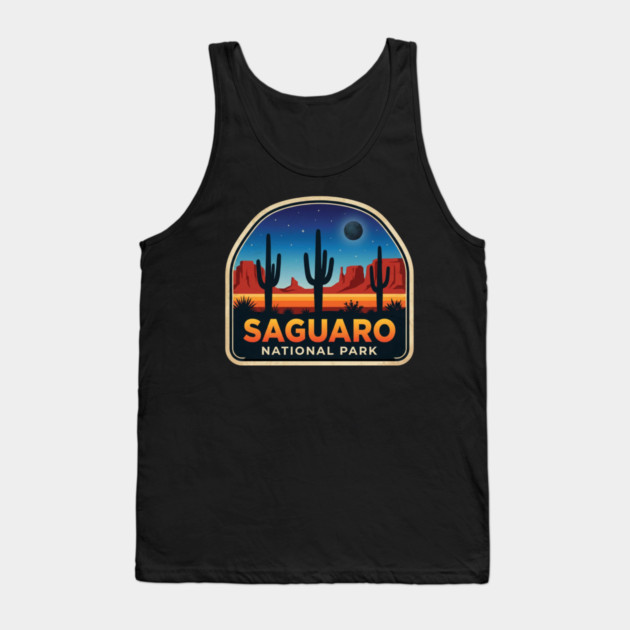 Saguaro National Park Desert Cactus Adventure Travel Tank Top by ArtistTee ⭐⭐⭐⭐⭐