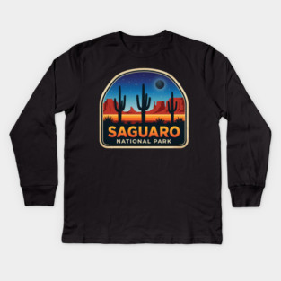 Saguaro National Park Desert Cactus Adventure Travel Kids Long Sleeve T-Shirt