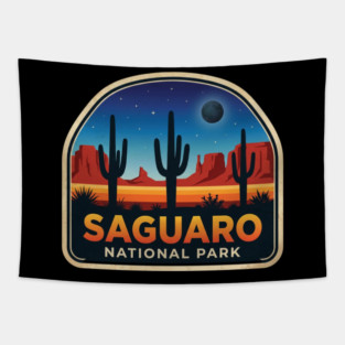 Saguaro National Park Desert Cactus Adventure Travel Tapestry