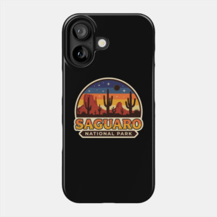 Saguaro National Park Vintage Desert Travel Phone Case
