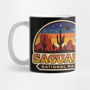 Saguaro National Park Vintage Desert Travel Mug