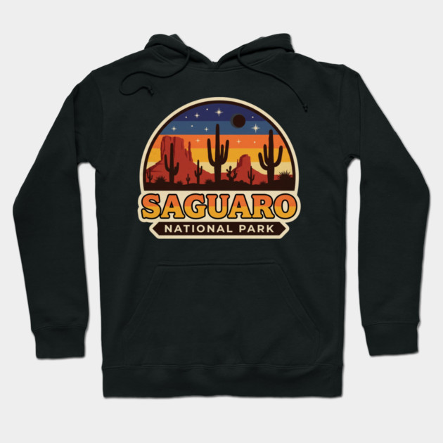 Saguaro National Park Vintage Desert Travel Hoodie by ArtistTee ⭐⭐⭐⭐⭐