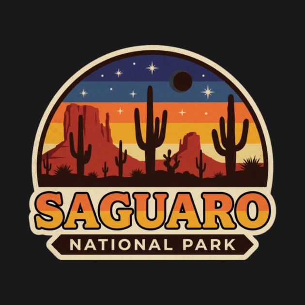 Saguaro National Park Vintage Desert Travel by ArtistTee ⭐⭐⭐⭐⭐