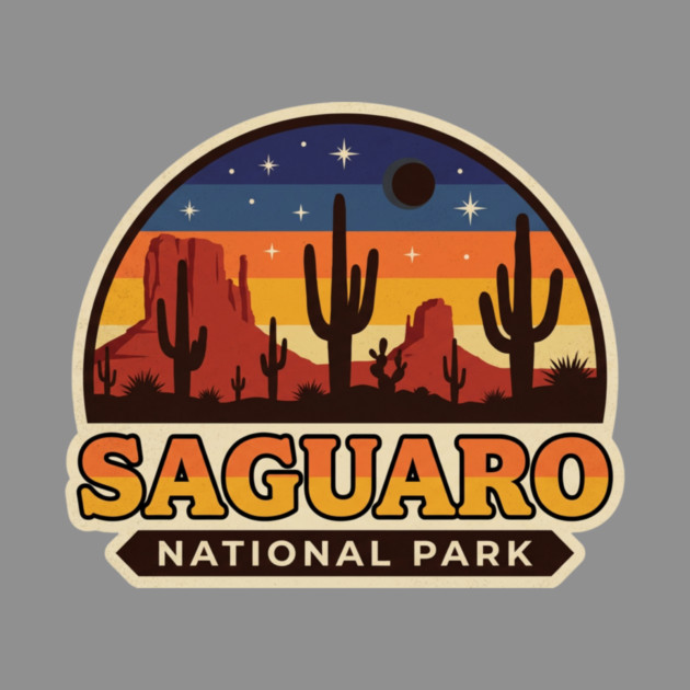 Saguaro National Park Vintage Desert Travel by ArtistTee ⭐⭐⭐⭐⭐