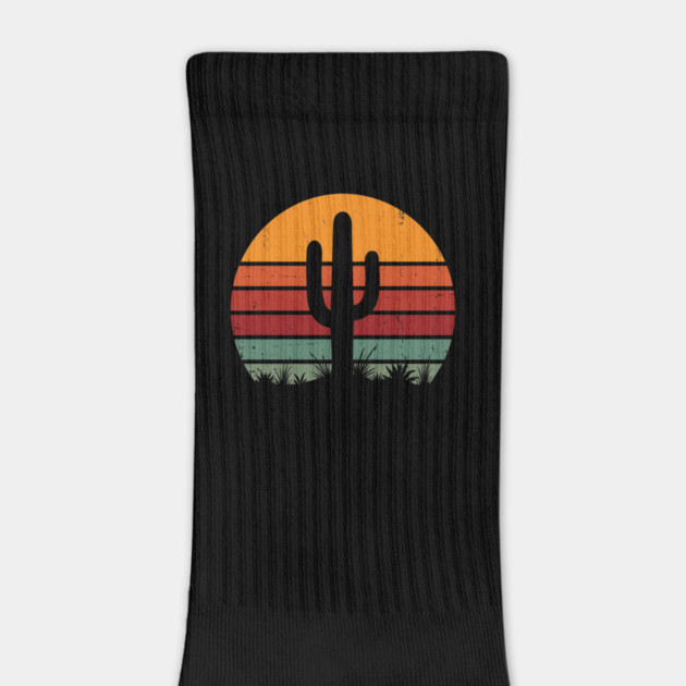 Retro Cactus Sunset Desert Vibes by ArtistTee ⭐⭐⭐⭐⭐