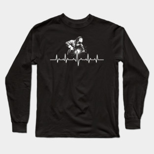 Welder Heartbeat Welding Professional Gift Long Sleeve T-Shirt