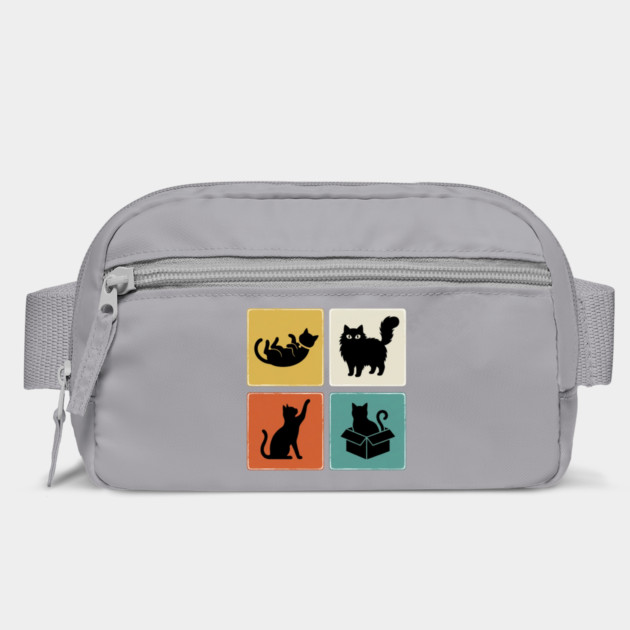 Four Black Cat Silhouettes Cat Lover by ArtistTee ⭐⭐⭐⭐⭐