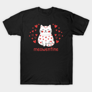 Meowentine Cat Lover Valentine's Day T-Shirt