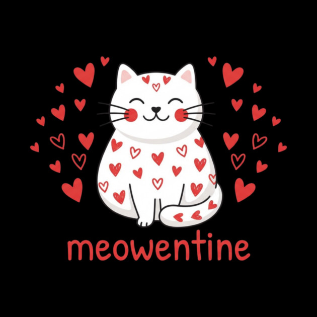 Meowentine Cat Lover Valentine's Day by ArtistTee ⭐⭐⭐⭐⭐