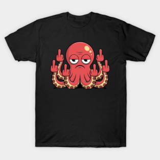 Octopus-Middle-Fingers T-Shirt