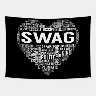 Swag Heart Tapestry