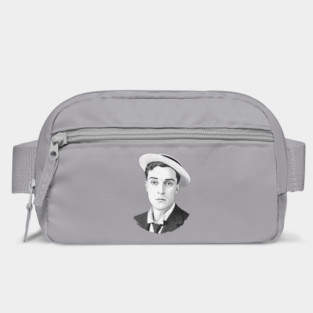Buster Keaton Digital Distressed Grunge Portrait of The Great Stone Face Bag