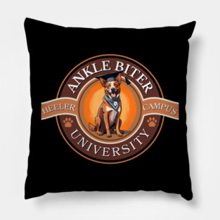 Ankle Biter University Red Heeler Campus Pillow