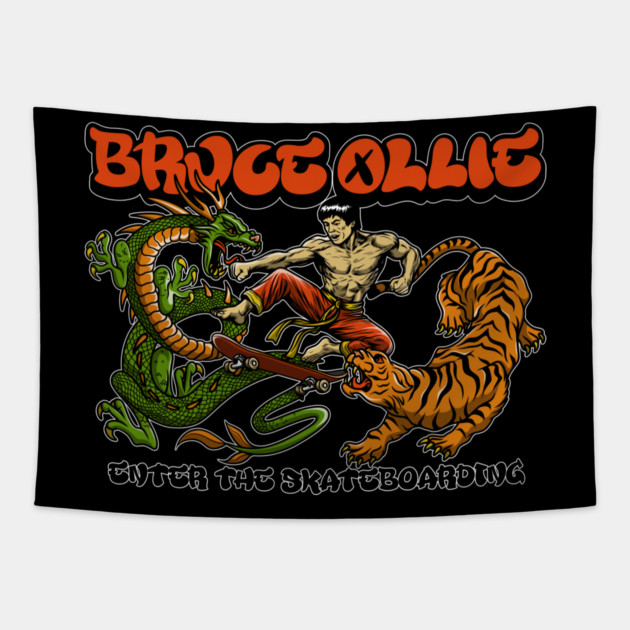 Enter The Skateboarding Tapestry by Wrongteeshirt