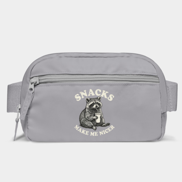 Snacks Make Me Nicer Raccoon Humor Funny by ArtistTee ⭐⭐⭐⭐⭐
