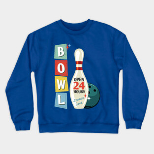 Retro Bowling Crewneck Sweatshirt