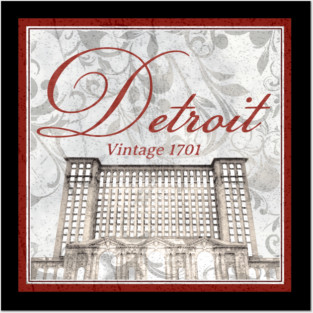 Detroit Vintage 1701 Posters and Art