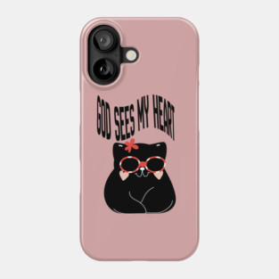 Cute Cat Quote Minimalist Aesthetic Animal Design Phone Case