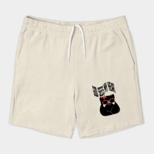 Cute Cat Quote Minimalist Aesthetic Animal Design Shorts