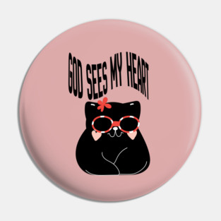 Cute Cat Quote Minimalist Aesthetic Animal Design Pin