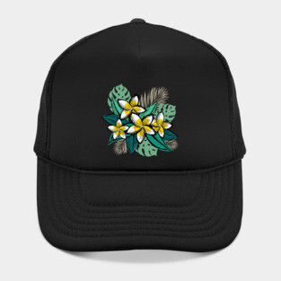 Retro Tropical Leaves Hat
