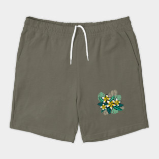 Retro Tropical Leaves Shorts