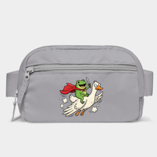 Superhero Frog Riding Goose Silly Adventure Bag