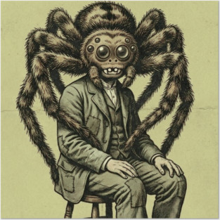 Spider Crown Head Posters and Art