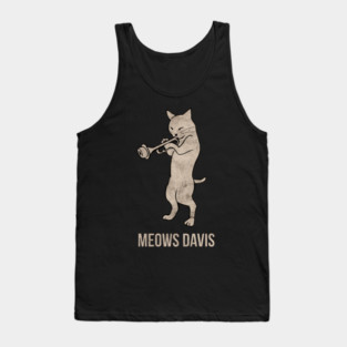 Miles Davis Jazz Cat Jam Tank Top