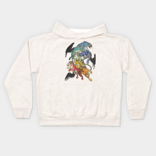 Seven Caged Tigers Kids Hoodie