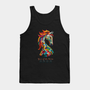 Horse Mosaic - Year of the Horse - Lunar New Year Tank Top