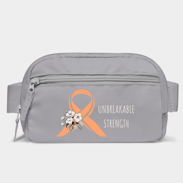 Uterine Cancer Awareness - Peach Ribbon Floral Survivor by Pixel Threads 