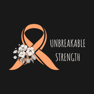 Uterine Cancer Awareness - Peach Ribbon Floral Survivor T-Shirt