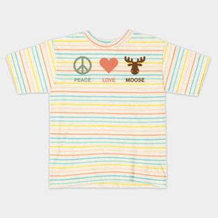 Peace Love Moose Kids T-Shirt