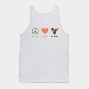Peace Love Moose Tank Top