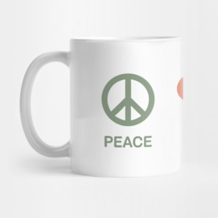 Peace Love Moose Mug