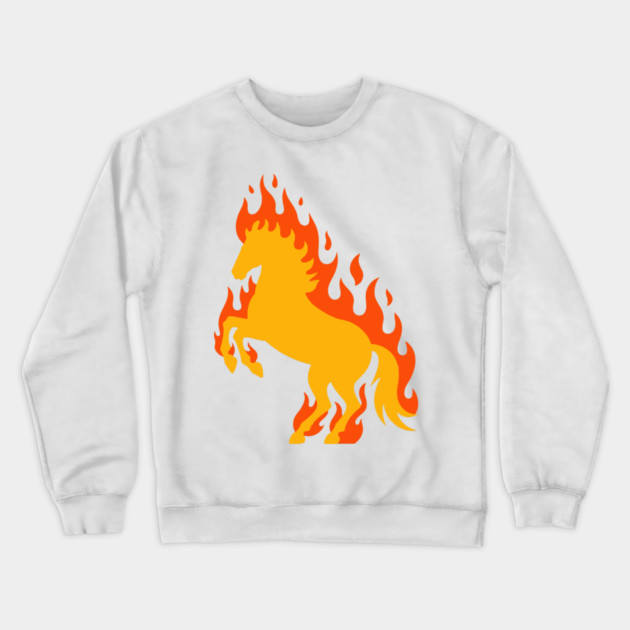 Fire Horse Crewneck Sweatshirt by CreativeSage