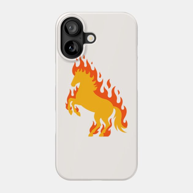 Fire Horse Phone Case by CreativeSage
