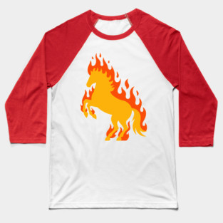 Fire Horse Baseball T-Shirt
