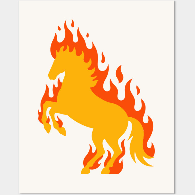 Fire Horse Wall Art by CreativeSage