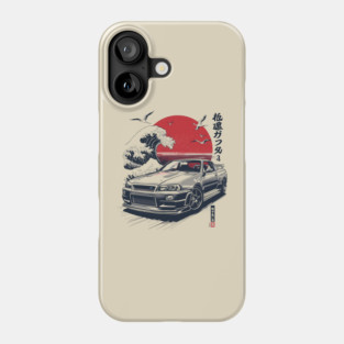 JDM Car Sunset Ride Phone Case